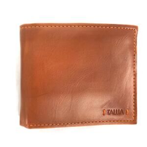 Tallia Genuine Leather Bi-Fold Wallet 36513 Men’s Brown New B3